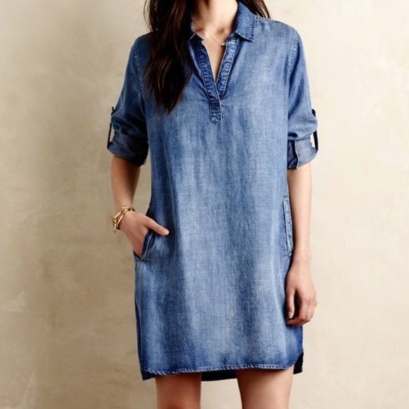 cloth & stone Dresses & Skirts - Cloth and stone denim shirt dress